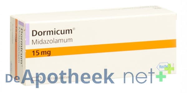 Dormicum 15mg midazolam 20 tabletten