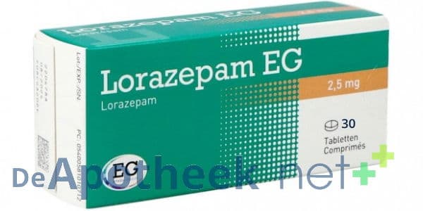 Lorazepam 2.5 mg 30 tabletten