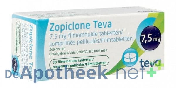 Zopiclon 7,5mg 30 tabletten